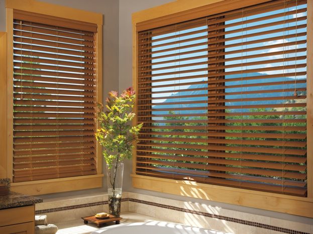 Custom alternative wood blinds: EverWood® by Hunter Douglas